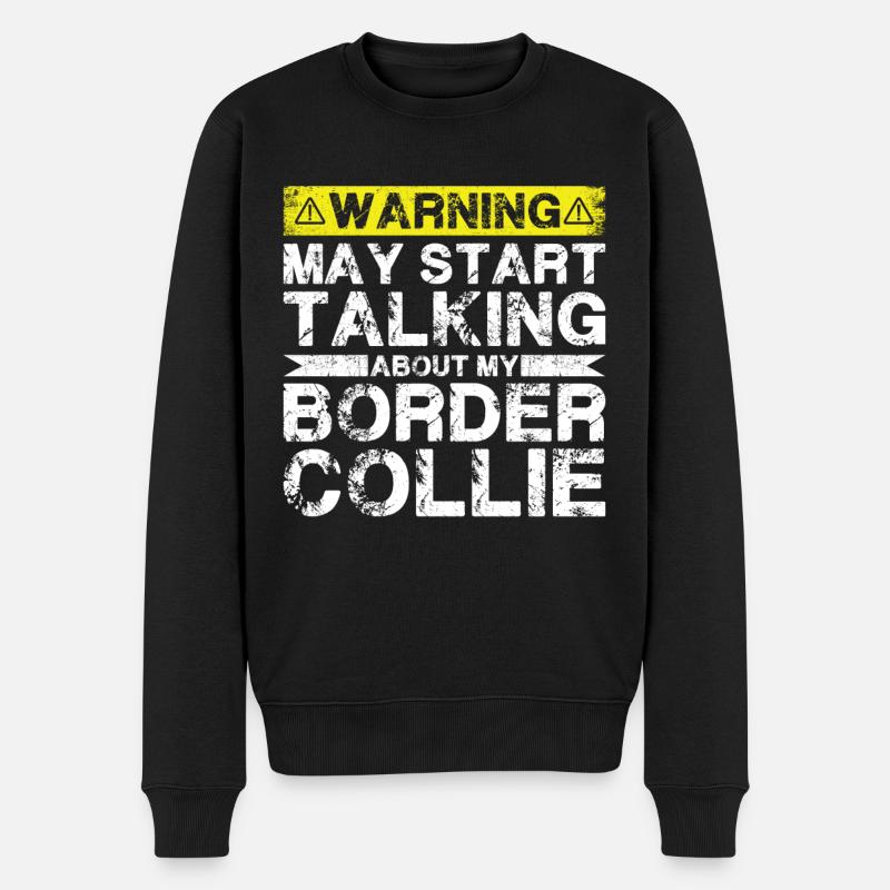 Apropos Border-Collie - Männer Premium Bio Pullover - Schwarz
