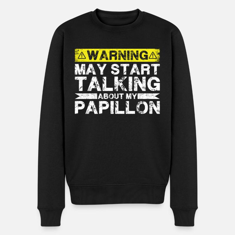 Parlez de Papillon - Pull Premium bio Homme - noir