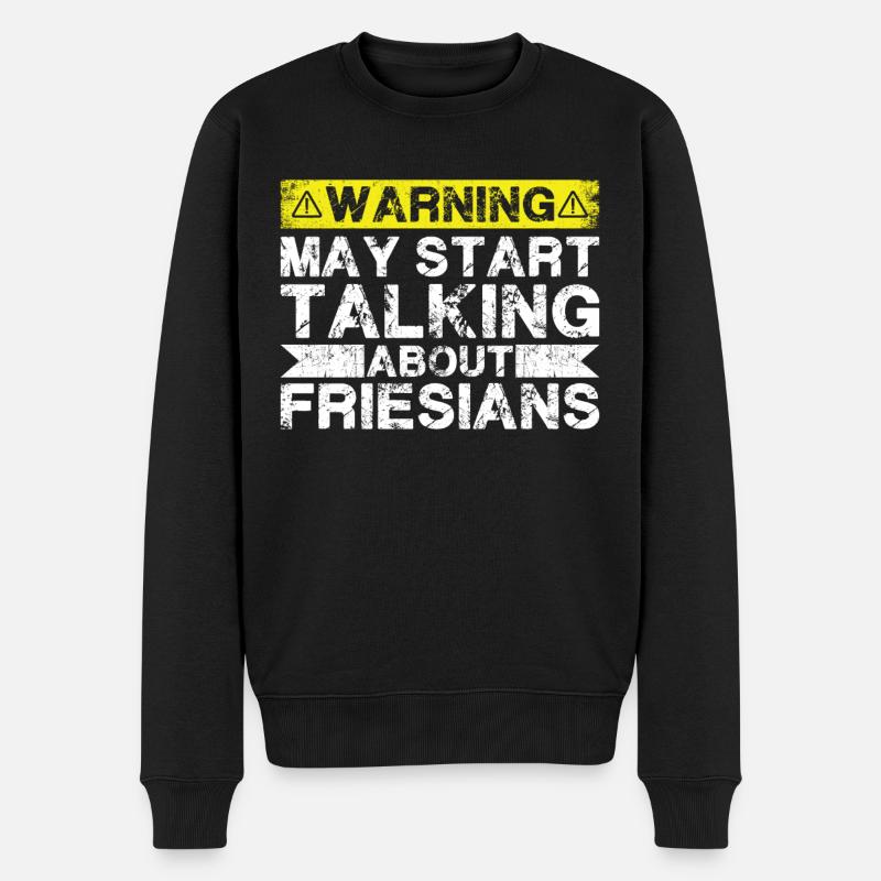 Apropos Friesisch - Männer Premium Bio Pullover - Schwarz