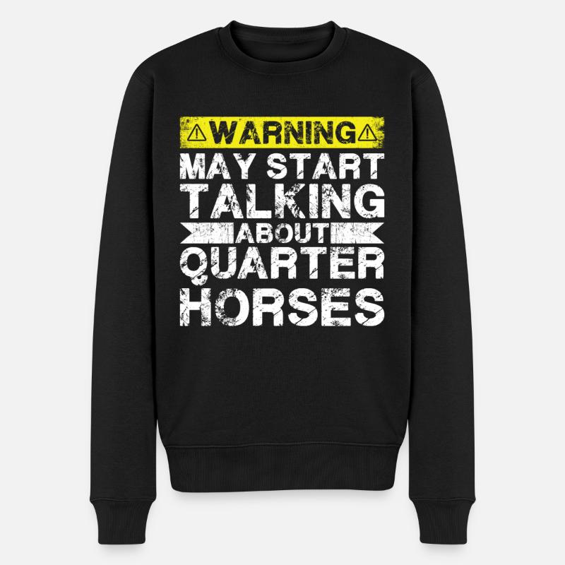 En parlant de Quarter Horse - Pull Premium bio Homme - noir