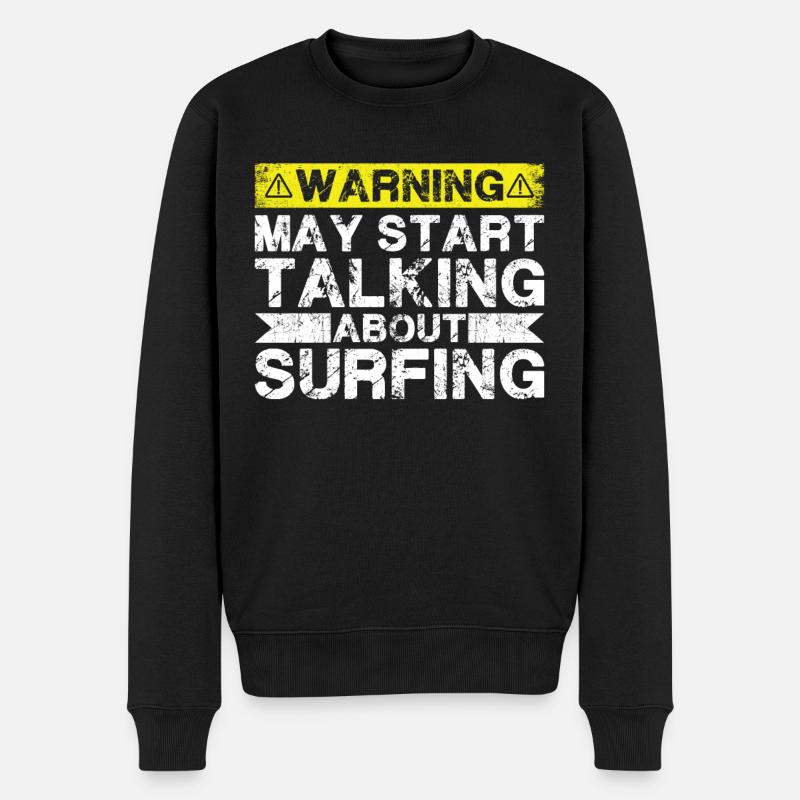Parlez de surf - Pull Premium bio Homme - noir
