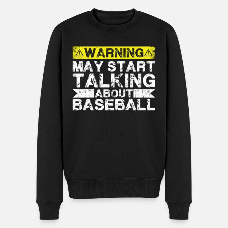 Apropos Baseball - Männer Premium Bio Pullover - Schwarz