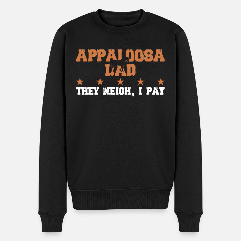 Pferdedad - Appaloosa - Pull Premium bio Homme - noir