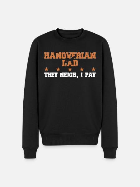 Pferdedad - Hanoverian - Men's Premium Organic Jumper - black
