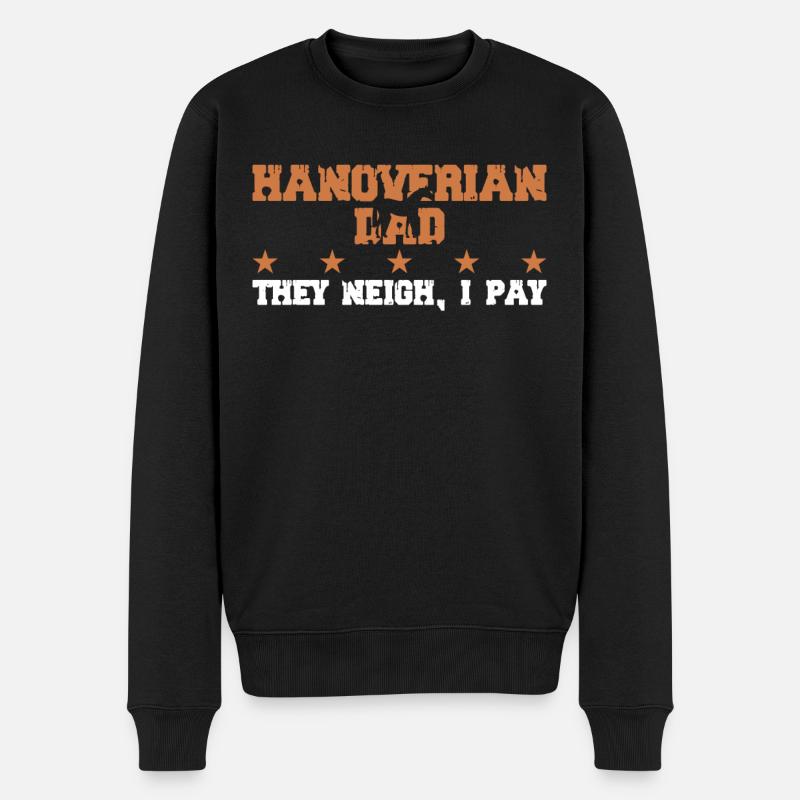 Pferdedad - Hanovrien - Pull Premium bio Homme - noir