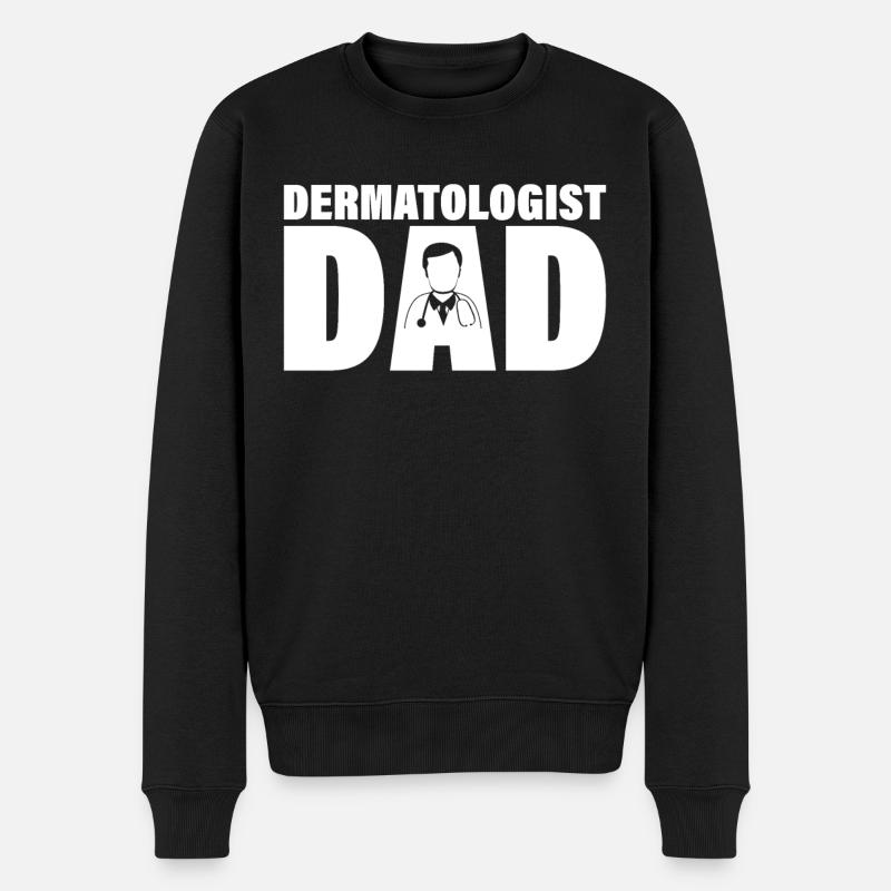 Job - Dermatologue Papa - Pull Premium bio Homme - noir