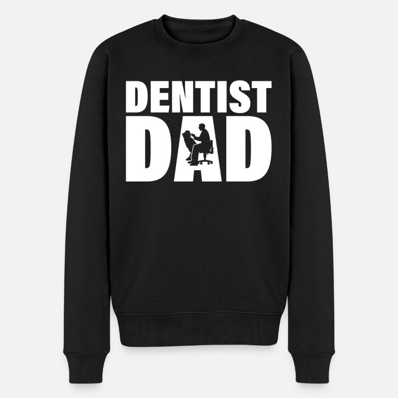 Job - Père dentiste - Pull Premium bio Homme - noir