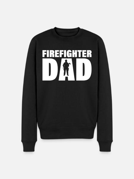 Job - Fireman Father - Men's Premium Organic Jumper - black