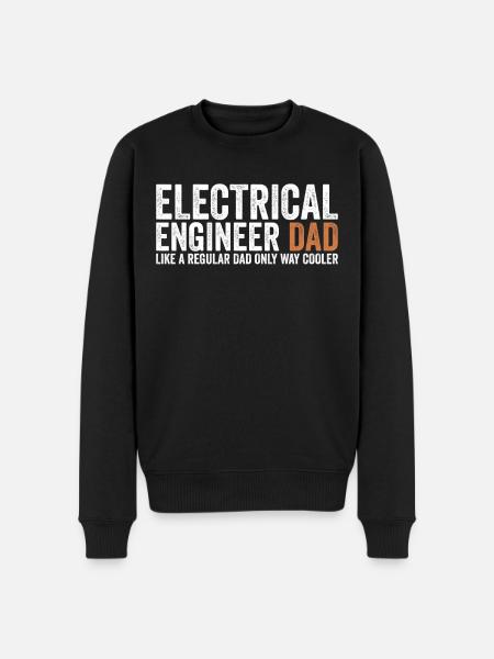 Papa - Electrical Engineer - Men's Premium Organic Jumper - black