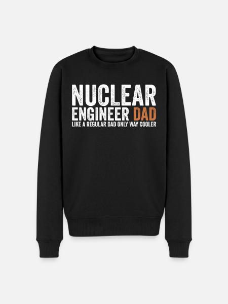 Papa - Nuclear Engineer - Men's Premium Organic Jumper - black