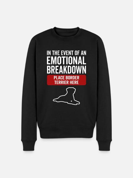 Emotional - Dog Border Terrier - Men's Premium Organic Jumper - black