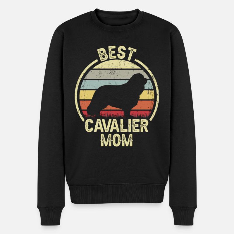 Maman chien - Cavalier - Pull Premium bio Homme - noir