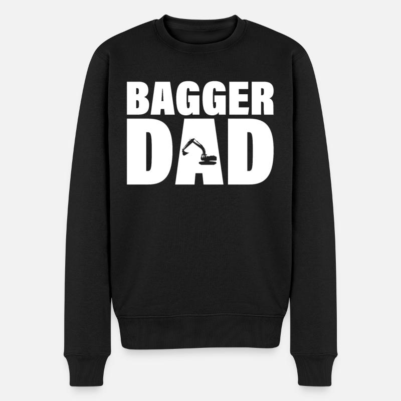 Job - Bagger Dad - Pull Premium bio Homme - noir