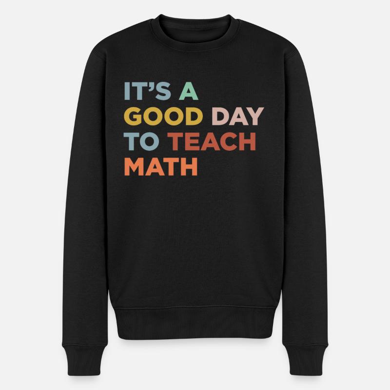 Mathematiklehrer Unterrichten - Männer Premium Bio Pullover - Schwarz