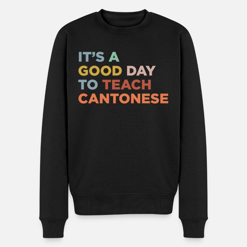 Enseigner le professeur de cantonais - Pull Premium bio Homme - noir