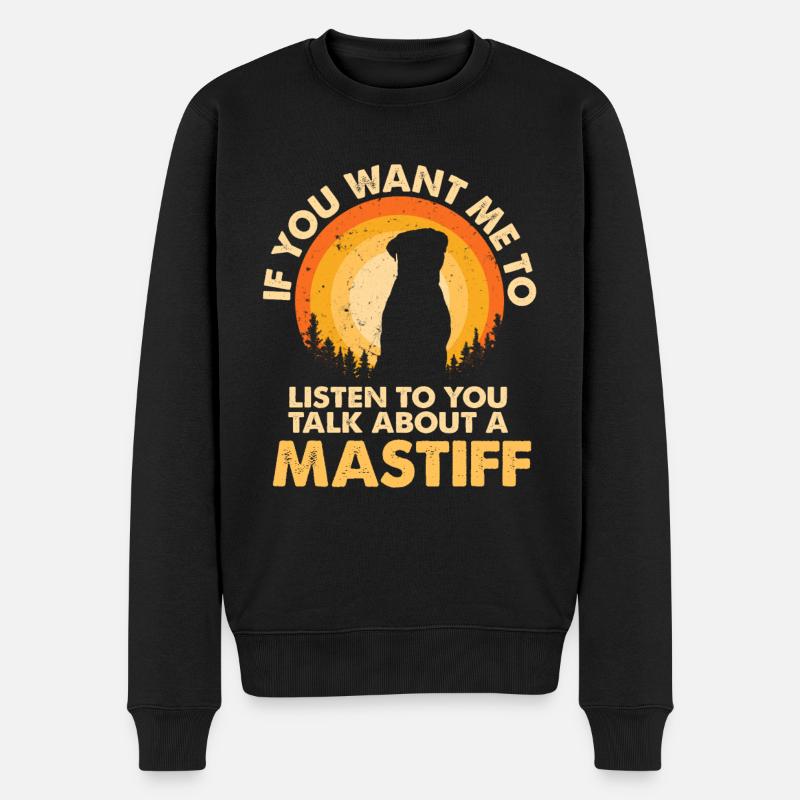 Parlez de Dog Mastiff - Pull Premium bio Homme - noir