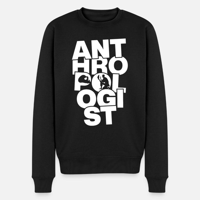 Profession anthropologique - Anthropologue - Pull Premium bio Homme - noir