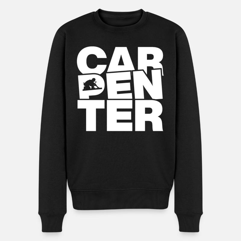Menuiserie - Charpentier - Pull Premium bio Homme - noir