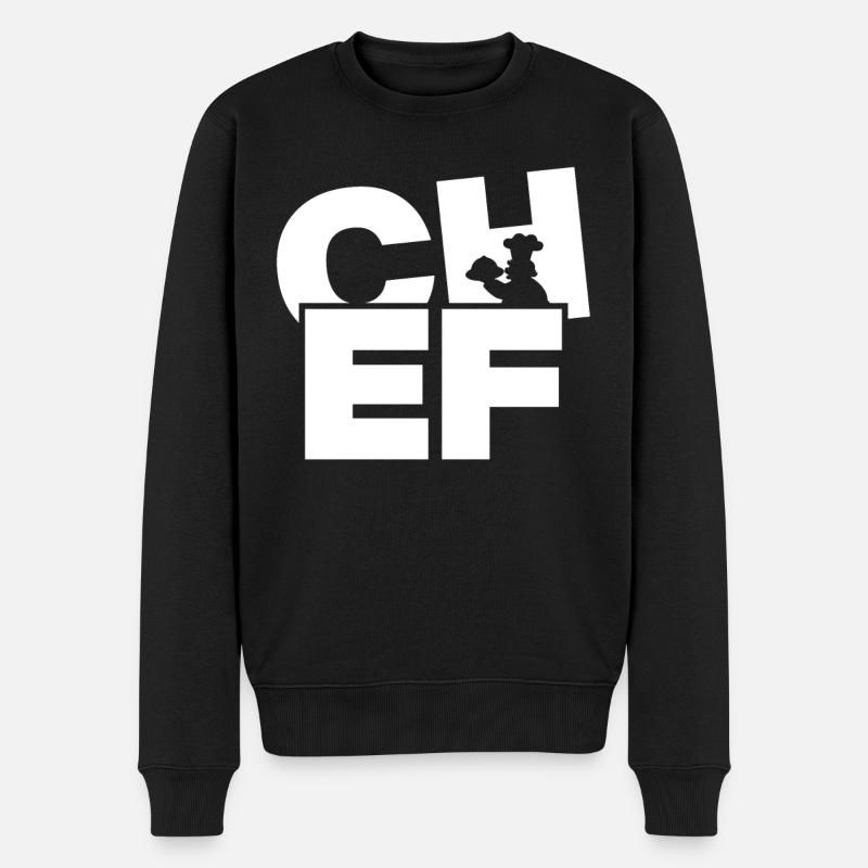Travail professionnel - Chef - Pull Premium bio Homme - noir