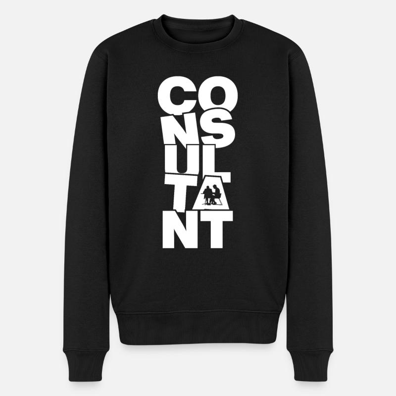 Profession Travail - Consultant - Pull Premium bio Homme - noir