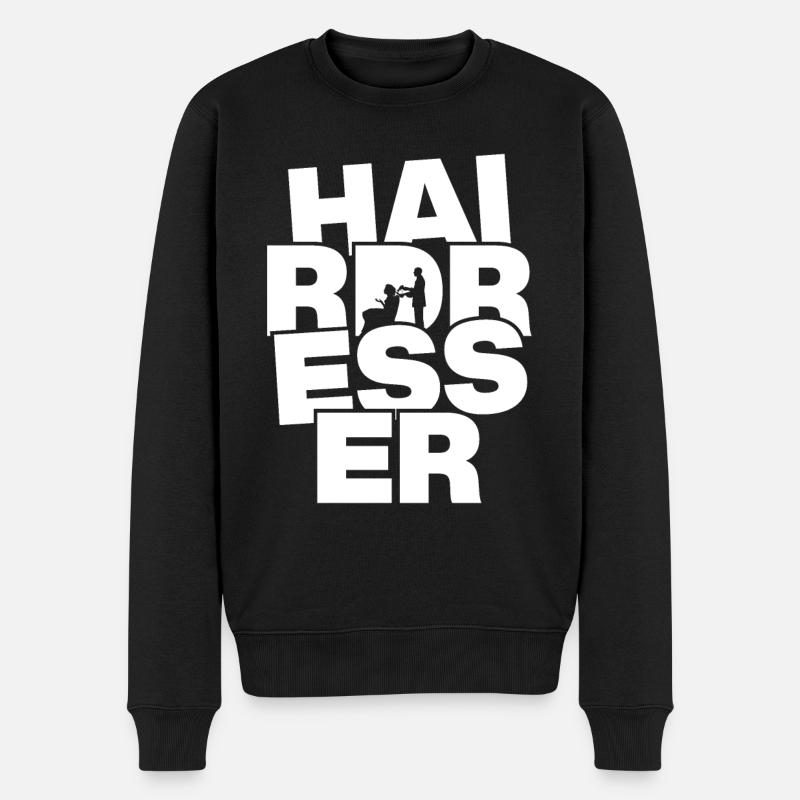 Friseurfachmann - Friseur - Männer Premium Bio Pullover - Schwarz