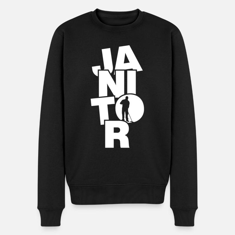 Travail professionnel - Gardien - Pull Premium bio Homme - noir