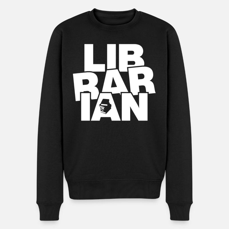 Travail de bibliothécaire - Bibliothécaire - Pull Premium bio Homme - noir