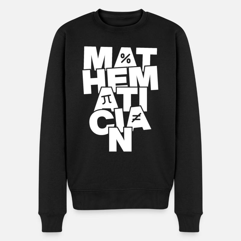 Travail professionnel - Mathématiciens - Pull Premium bio Homme - noir