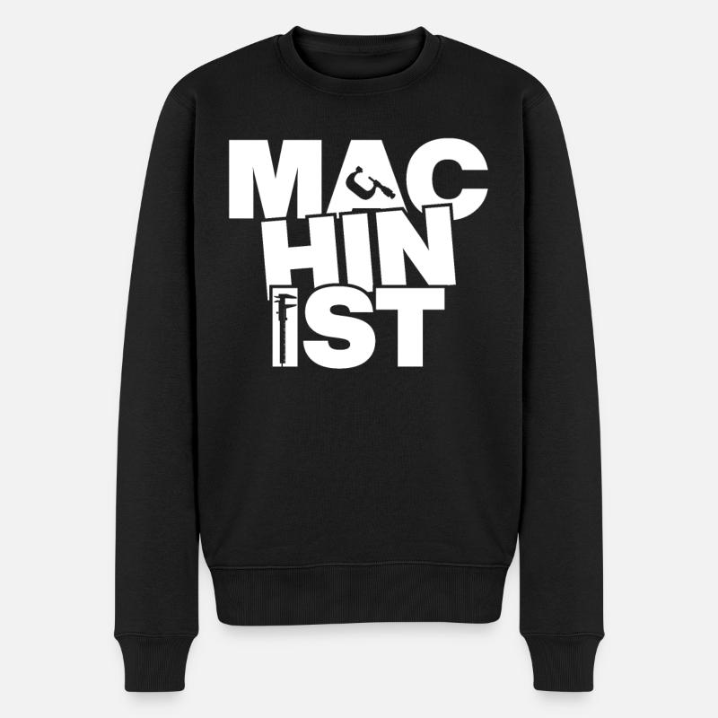 Travail professionnel - Machiniste - Pull Premium bio Homme - noir