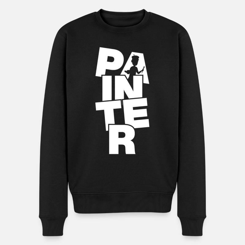 Peinture Profession Travail - Peintre - Pull Premium bio Homme - noir