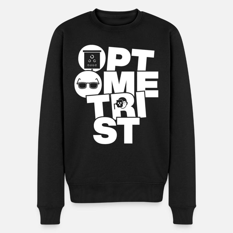 Optometrie Berufsjob - Optiker - Männer Premium Bio Pullover - Schwarz