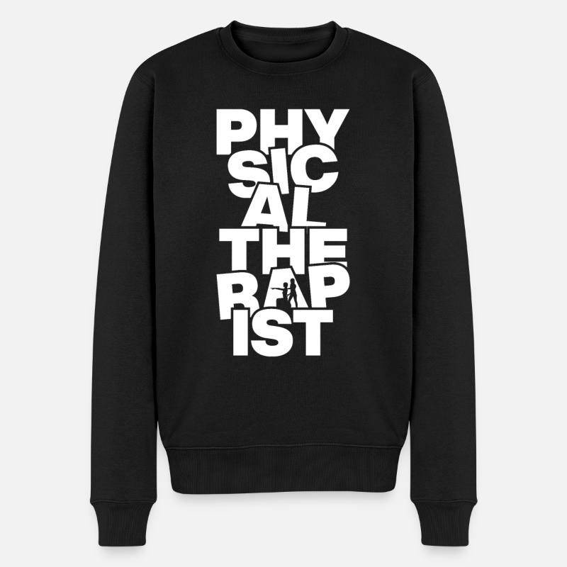 Beruf - Physiotherapeut - Männer Premium Bio Pullover - Schwarz