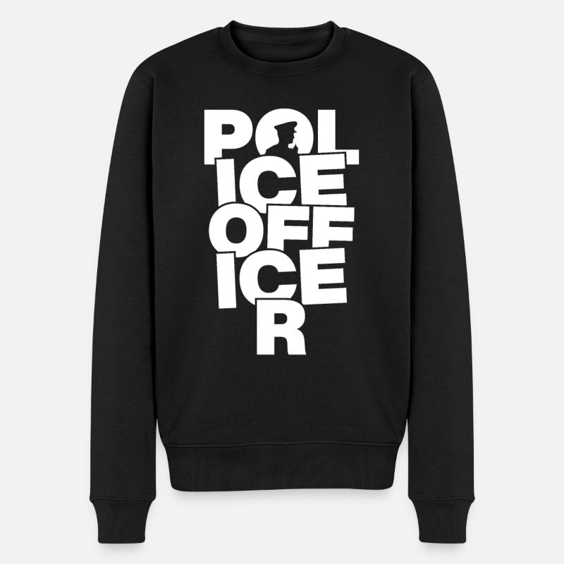 Travail professionnel - policier - Pull Premium bio Homme - noir