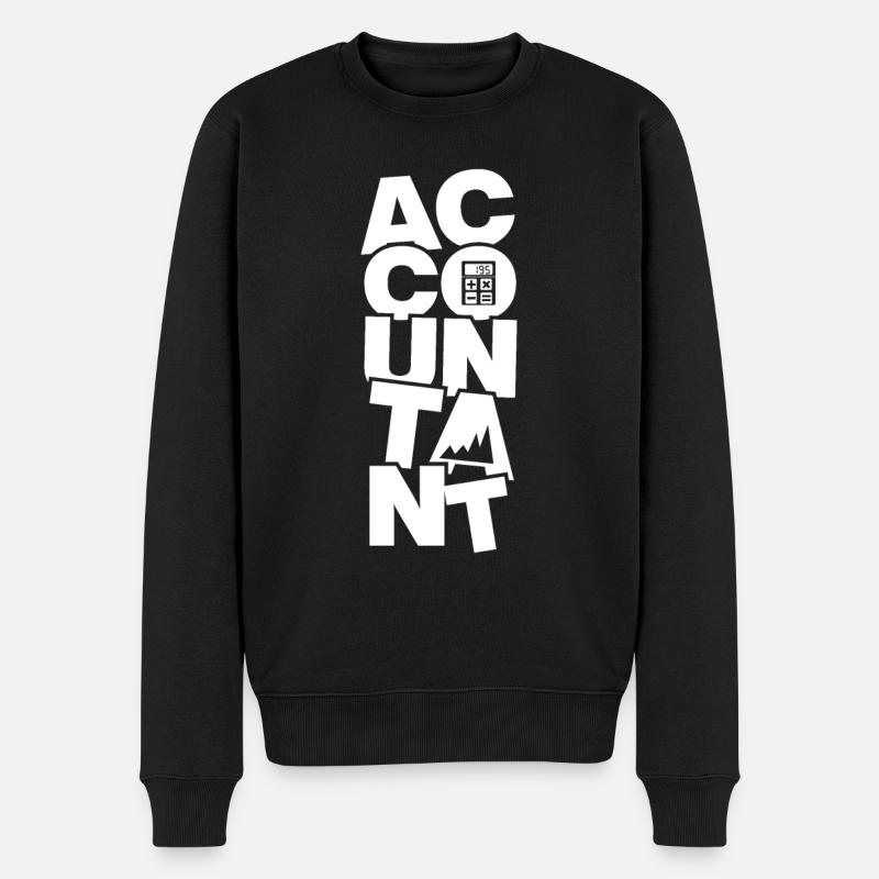 Profession comptable - Comptable - Pull Premium bio Homme - noir