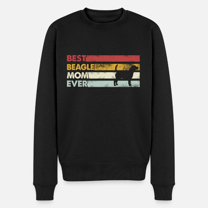 Beste Mutter Aller Zeiten - Beagle - Männer Premium Bio Pullover - Schwarz