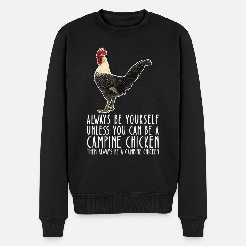 Sei Du Selbst – Campine Chicken - Männer Premium Bio Pullover - Schwarz