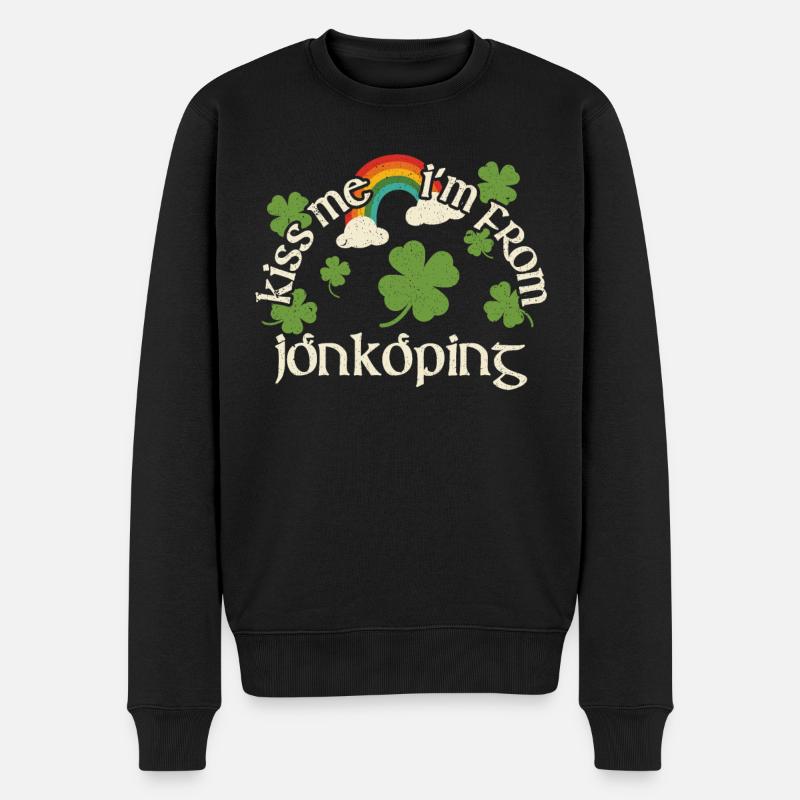 Embrasse-moi - Saint-Patrick Jönköping - Pull Premium bio Homme - noir