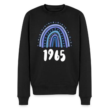 Blue Rainbow Année de naissance née en 1965 - Pull Premium bio Homme - noir - Devant - Nico (187cm)
