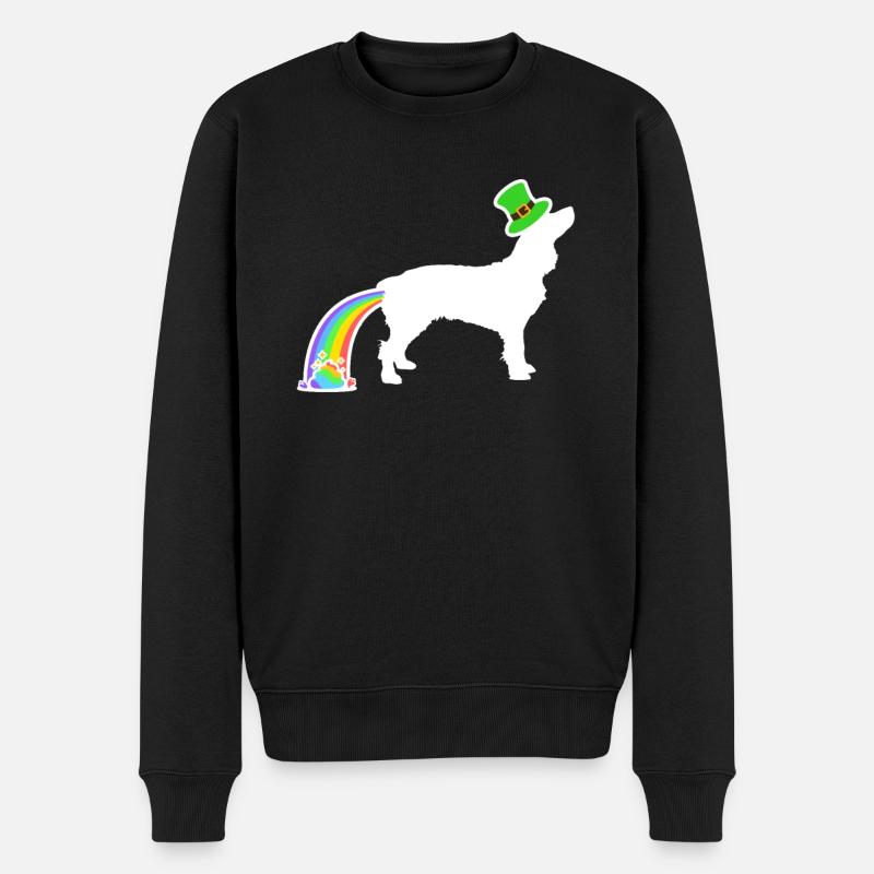 St. Patricks Hund - Boykin Spaniel - Männer Premium Bio Pullover - Schwarz