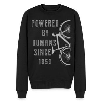 PROPULSÉ PAR L’HOMME DEPUIS 1853 - Pull Premium bio Homme - noir - Devant - Nico (187cm)