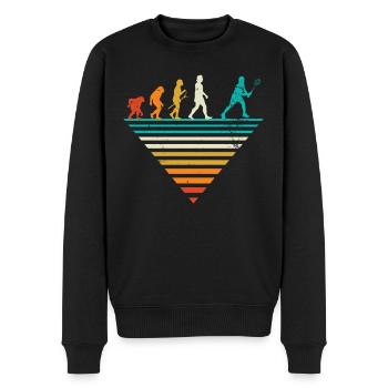 Évolution humaine - Vintage Badminton - Pull Premium bio Homme - noir - Devant - Nico (187cm)
