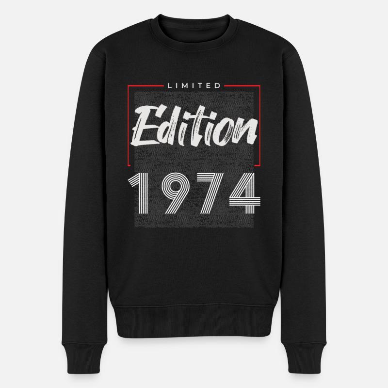 50e anniversaire 1974 édition limitée - Pull Premium bio Homme - noir