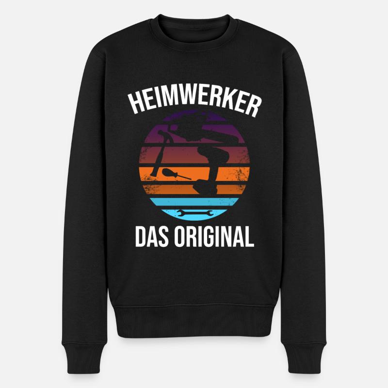 heimwerker das original - Männer Premium Bio Pullover - Schwarz