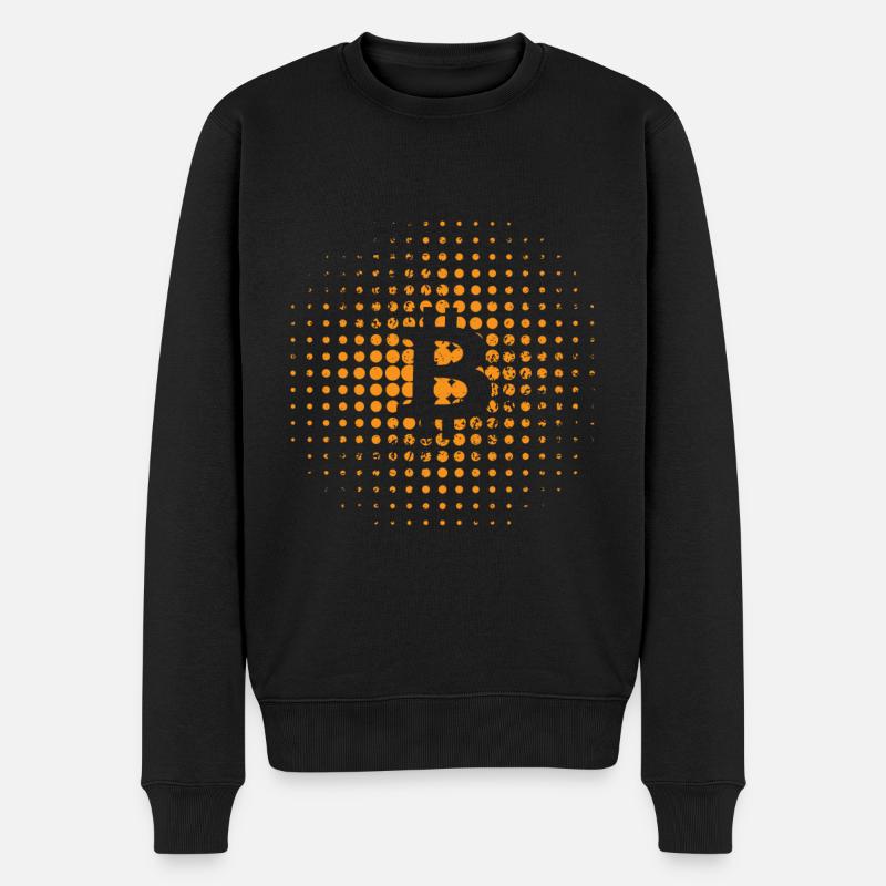Bitcoin Logo Hodl Crypto-monnaie BTC - Pull Premium bio Homme - noir