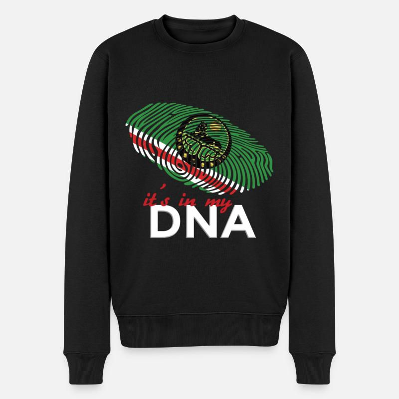 Tschetschenien | Its in my DNA | Chechen |Chechnya - Männer Premium Bio Pullover - Schwarz