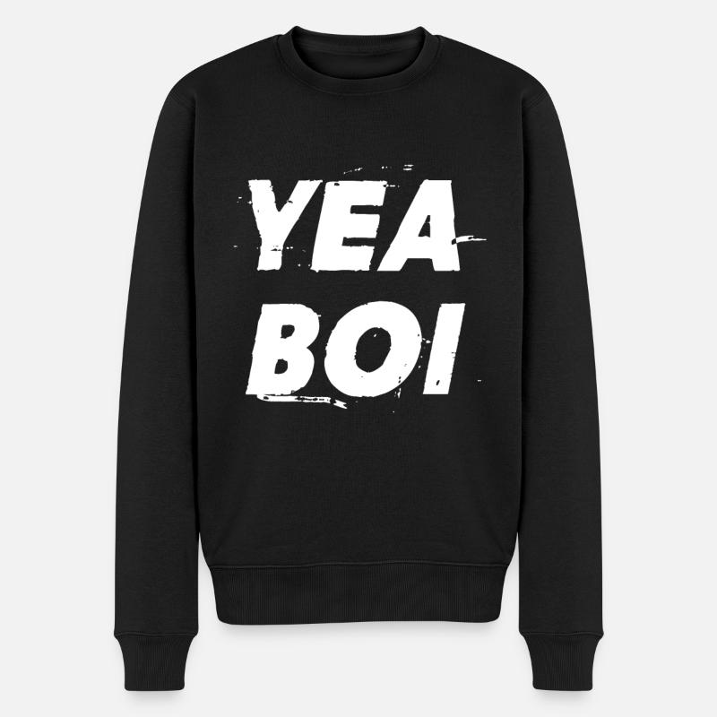 Oui Boi - Pull Premium bio Homme - noir