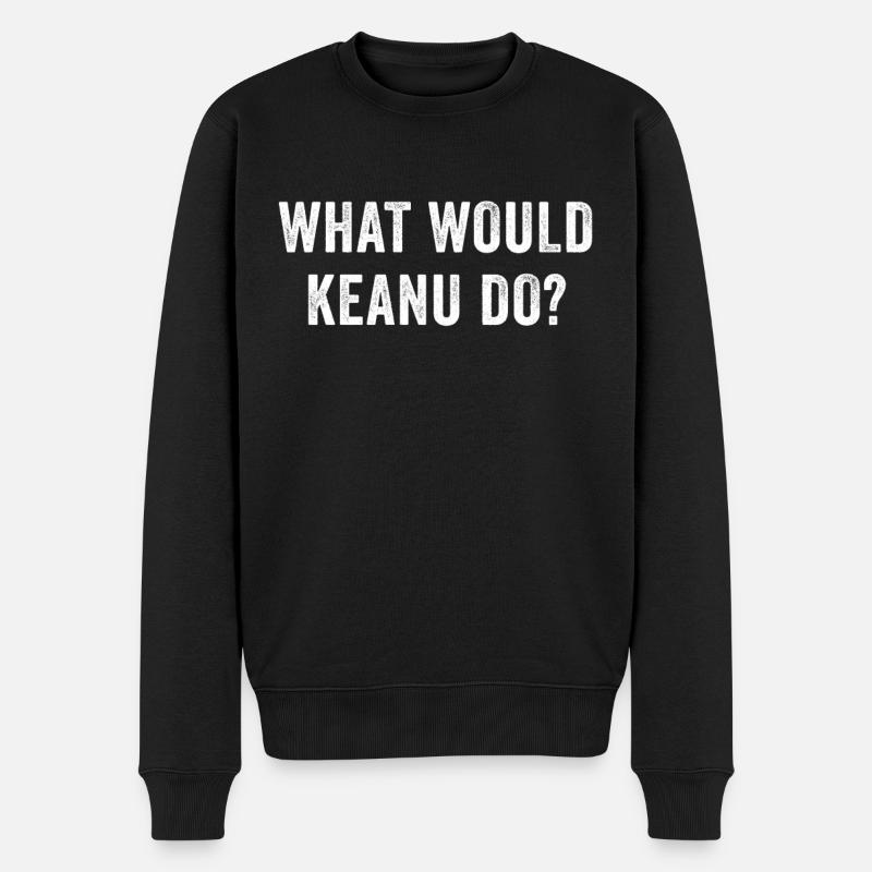 Que ferait Keanu - Pull Premium bio Homme - noir