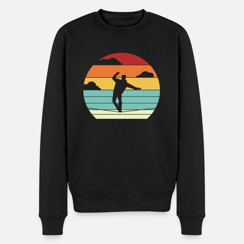 Slackline Slackliner Balancing Slackline - Pull Premium bio Homme - noir