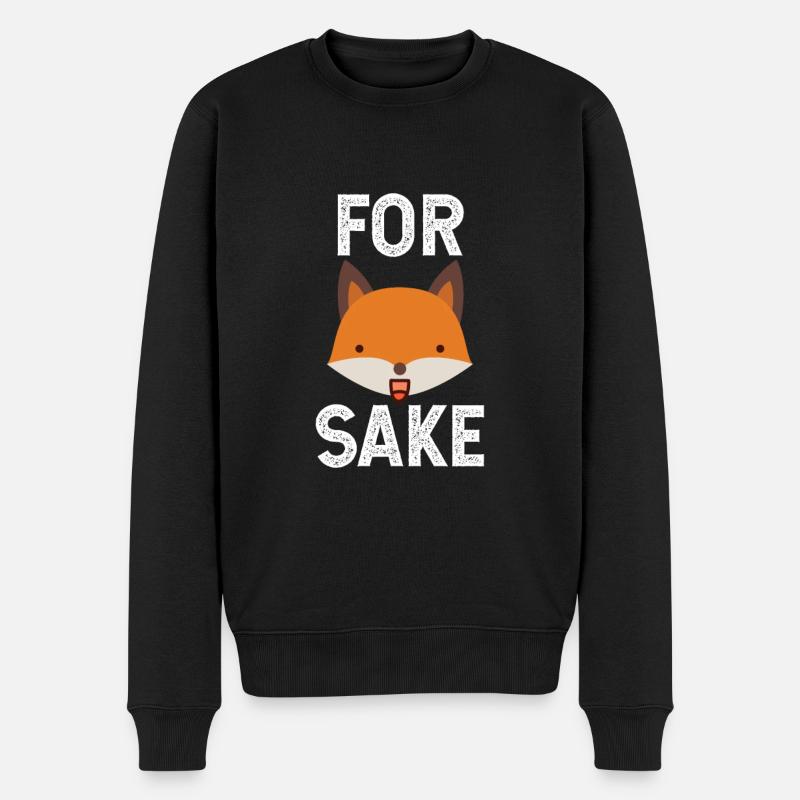 for fox sake - Men's Premium Organic Jumper - black