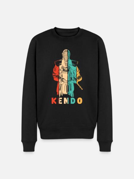 Kata Kenjusu Shinai Samurai Kendo - Men's Premium Organic Jumper - black